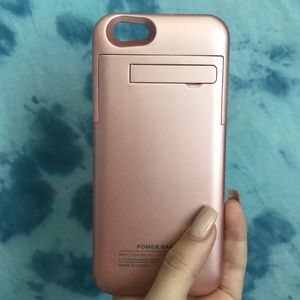 Rose gold iPhone 6 Charging case